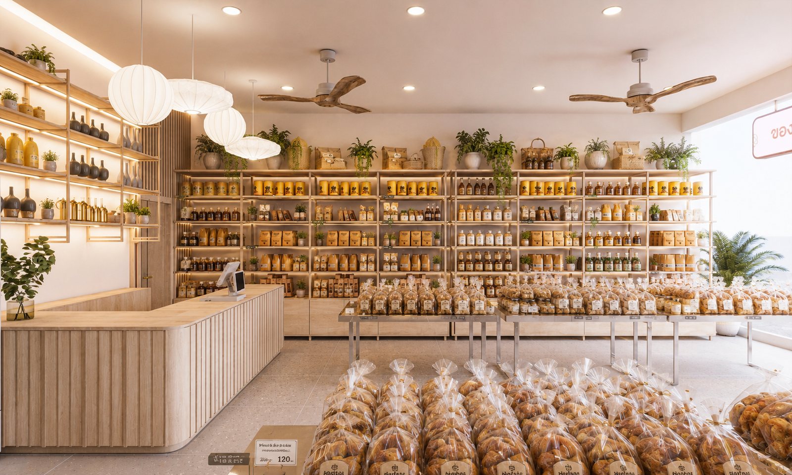 บรรยากาศร้านค้าของฝาก อาร์ม่า