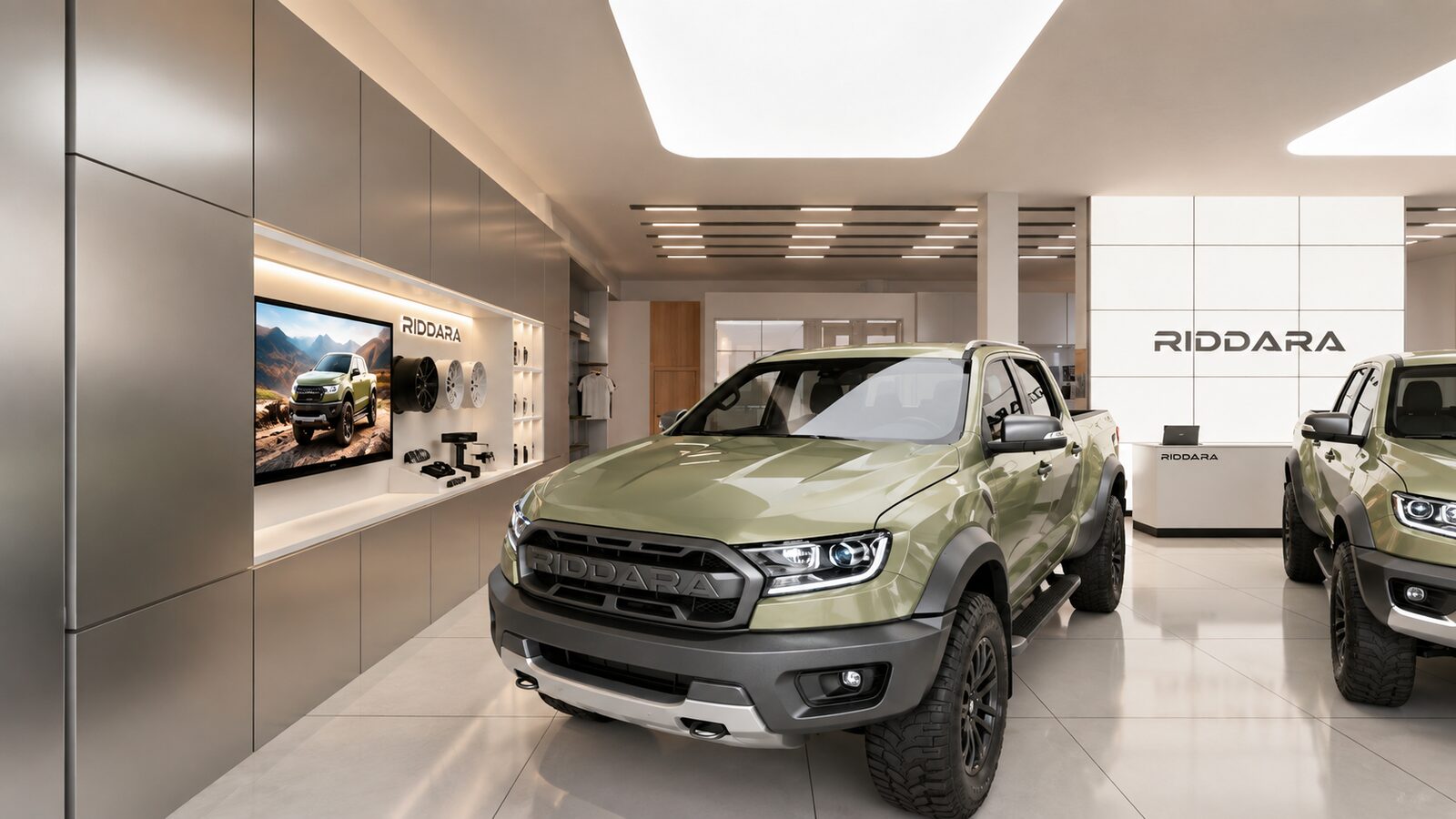 Riddara Showroom floor, alternate view