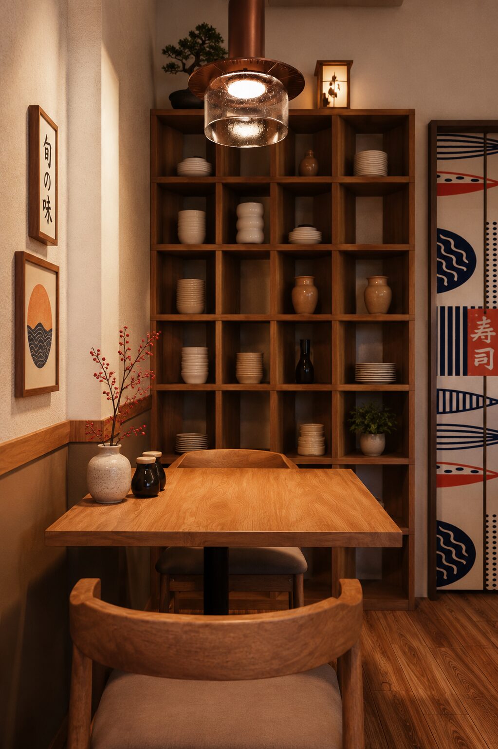 Shun No Aji Sushi Bar corner table nook