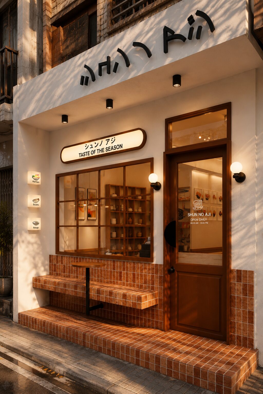 Shun No Aji Sushi Bar storefront, alternate angle