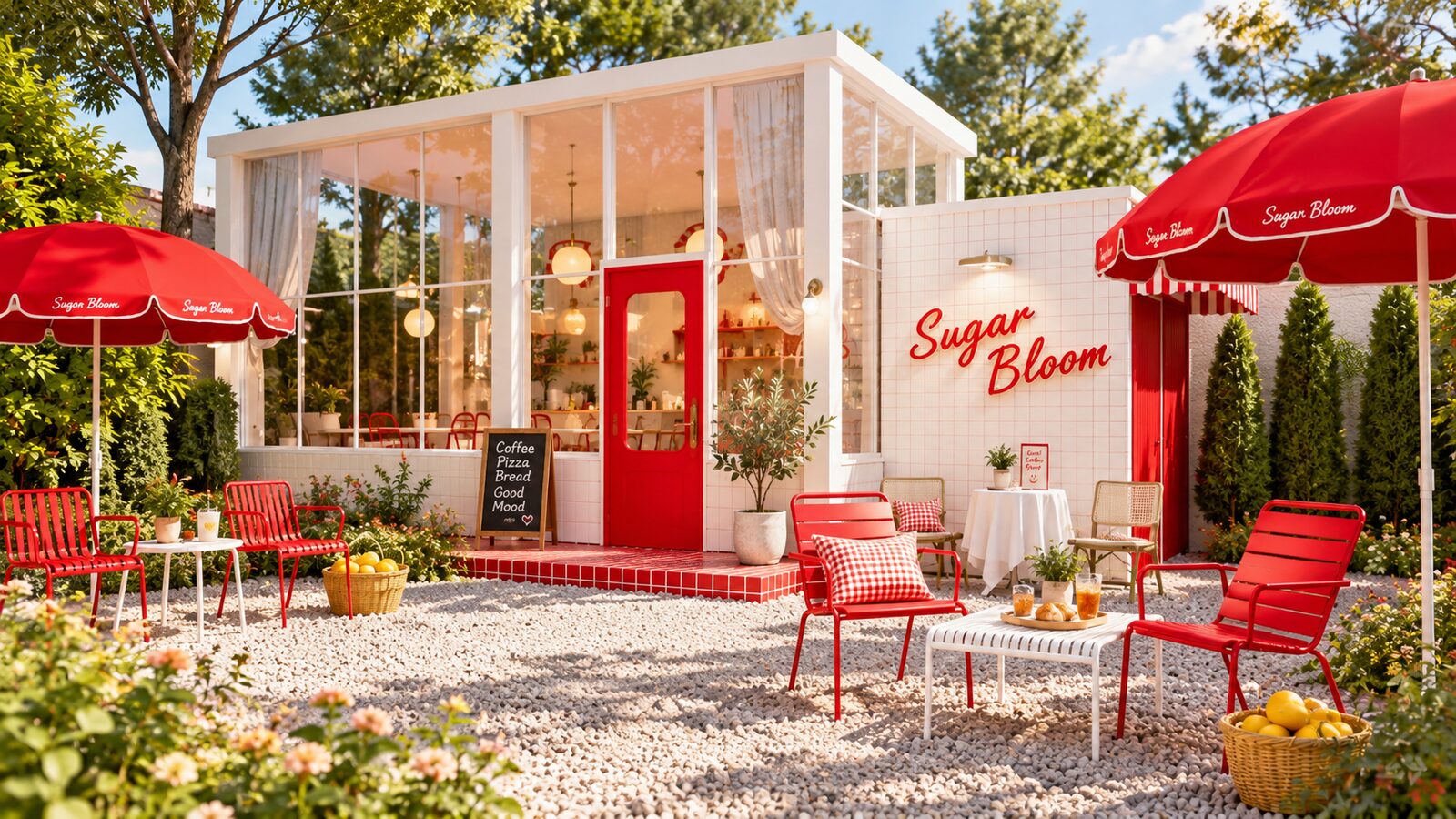 โซนที่นั่งลานกลางแจ้ง Sugar Bloom มุมมองอื่น